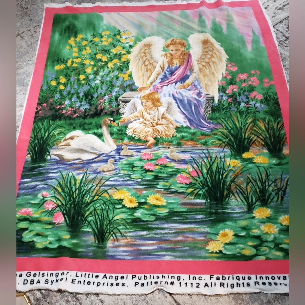 Beautiful Set Of 2 Fleece Fabric Panels By Dona Gelsinger